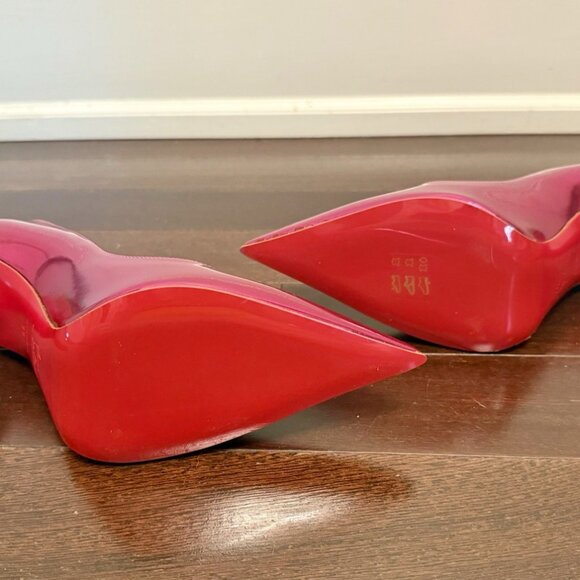 christian louboutin miss z mirror pink leather pumps 100mm - Picture 7 of 9